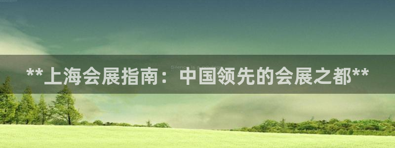 果博总台电话：**上海会展指南：中国领先的会展之都**