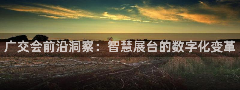 果博官网首页：广交会前沿洞察：智慧展台的