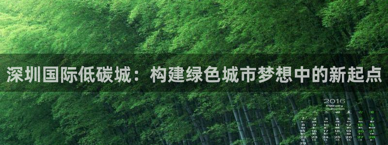 果博公司客服微信怎么加：深圳国际低碳城：构建绿色城市梦想中的新起点
